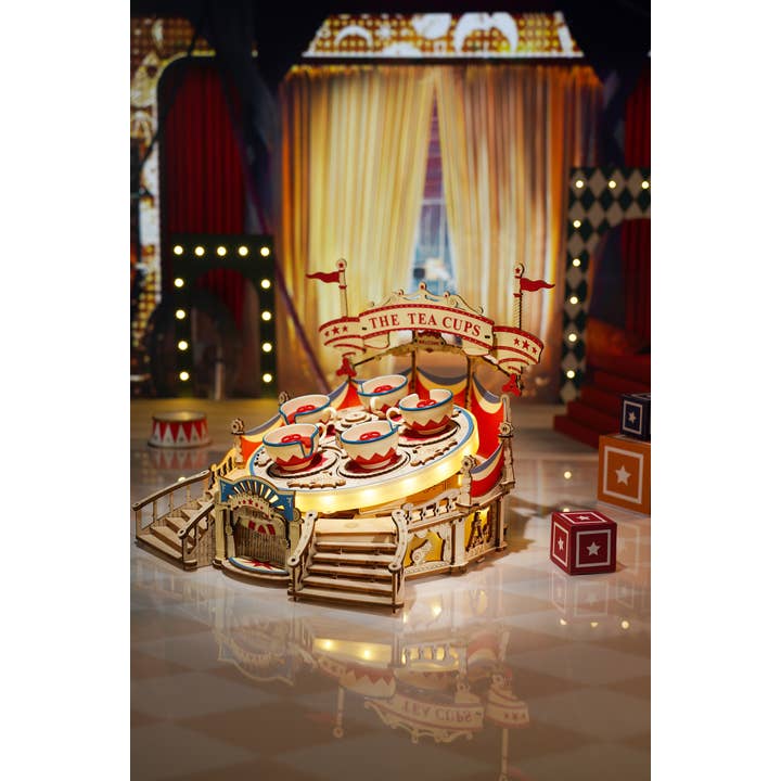 Hands Craft - Vente Puzzle – enfant - Puzzle électromécanique en bois : Tilt-A-Whirl3