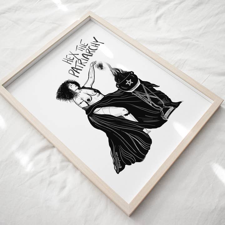 Hex the Patriarchy Art Print for wholesale by Stacy Marie Stranzl