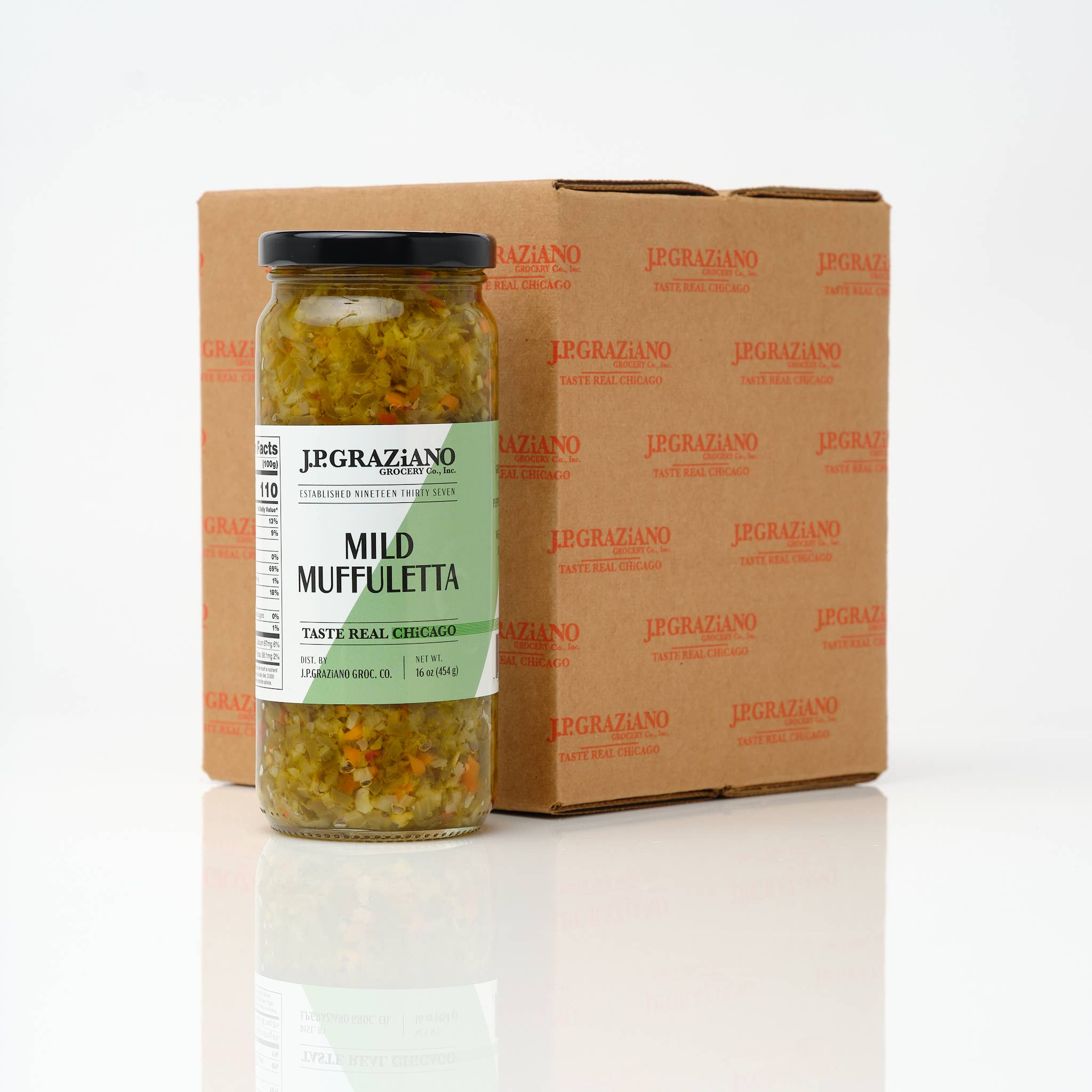 Taste Real Chicago - Wholesale Pickled Vegetables - Mild Muffuletta