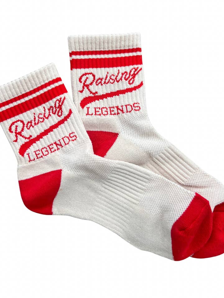 Raising Legends Mom Socks for wholesale by Disohrted Vintage