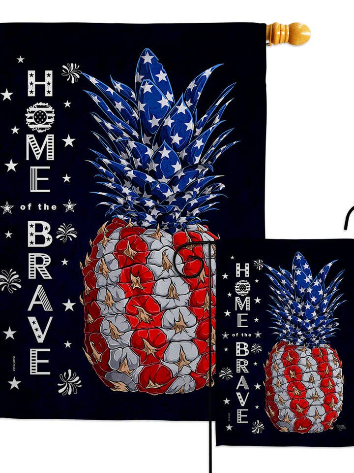 Flag Patriotic Pineapple Star and Stripes for wholesale by Two Group Flag Co