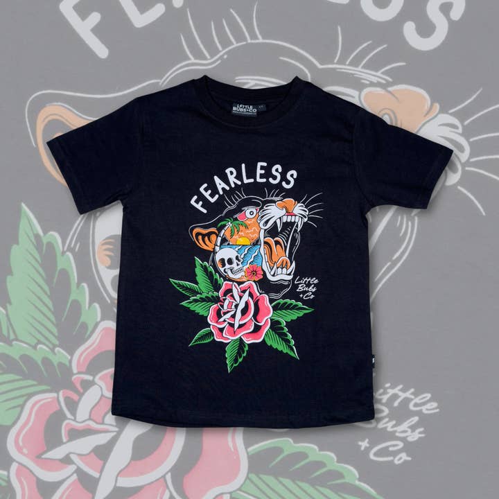 Little Bubs + Co - Wholesale Screen Printed T-Shirt - Kids - Fearless Tee0