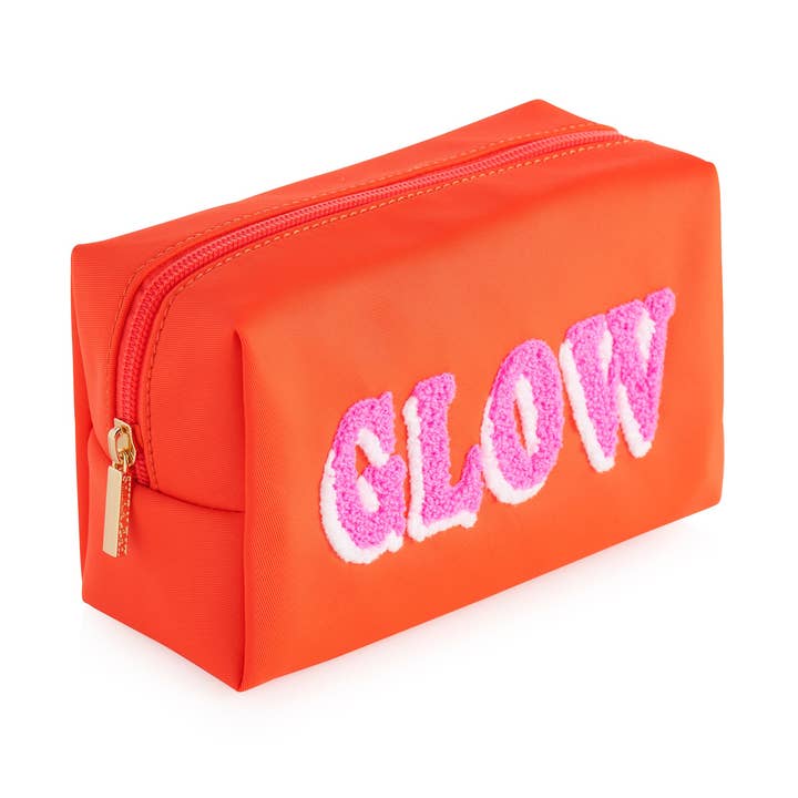 "KLEINE RITSPOUCH 'GLOW', TOMAAT" voor wholesale door Shiraleah