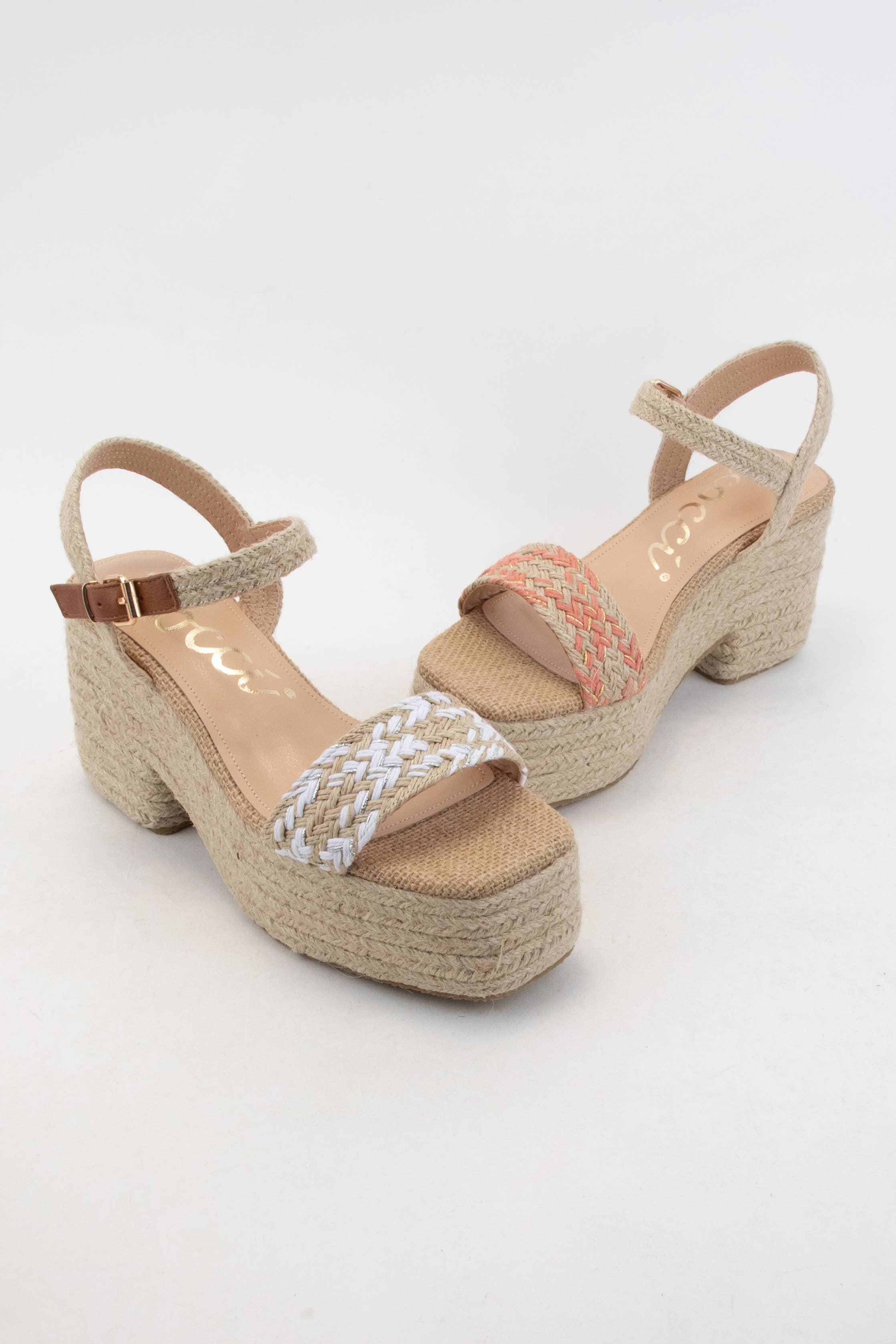 CCOCCI - Vendita all'ingrosso Scarpe con plateau - Donna - SANDALI RIMA ESPADRILLES WRAPPED CHUNKY CON TACCO PLATEAU5
