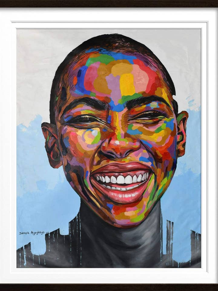 Celebrate Life 8 - XL-100x125cm - Sort for engroshandel hos Ivhu