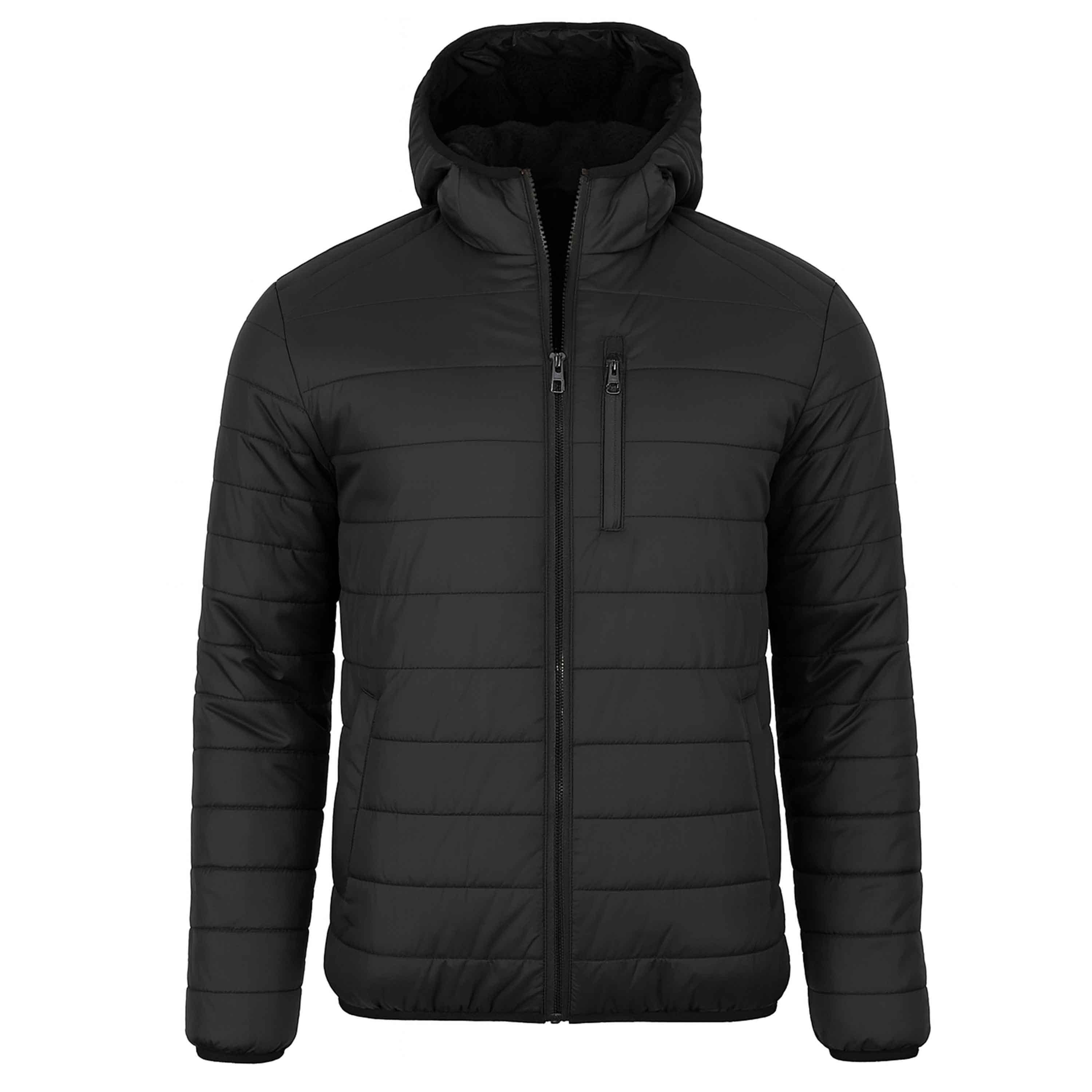 Galaxy By Harvic - Wholesale Puffer Jacket - Men's -  Men's Sherpa-Lined Hooded Puffer Jacket0
