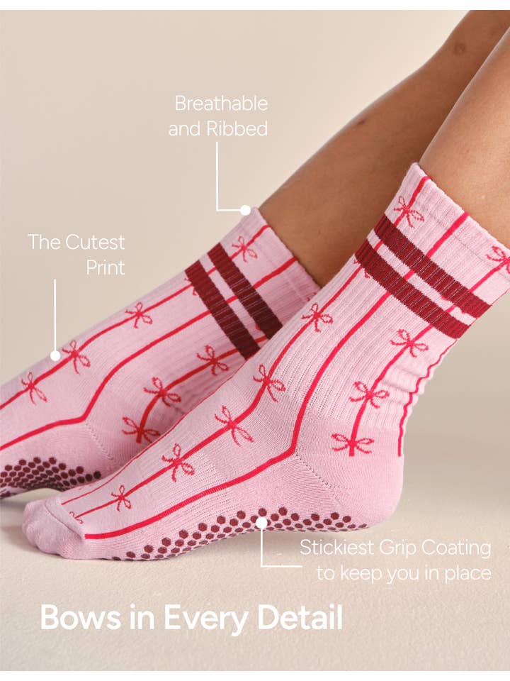 LUCKY HONEY - Vente Chaussettes – femme - La chaussette antidérapante à imprimé tube haut21