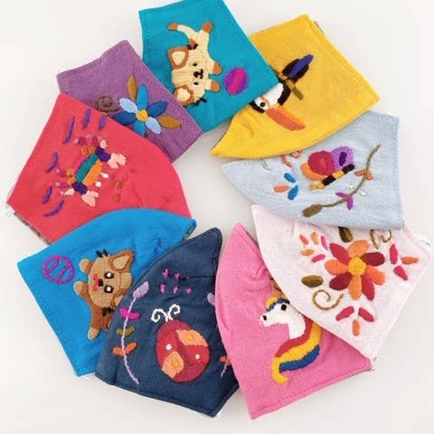 Kids Embroidered Duckbill Face Mask (25% off) for wholesale by Lucia's Imports