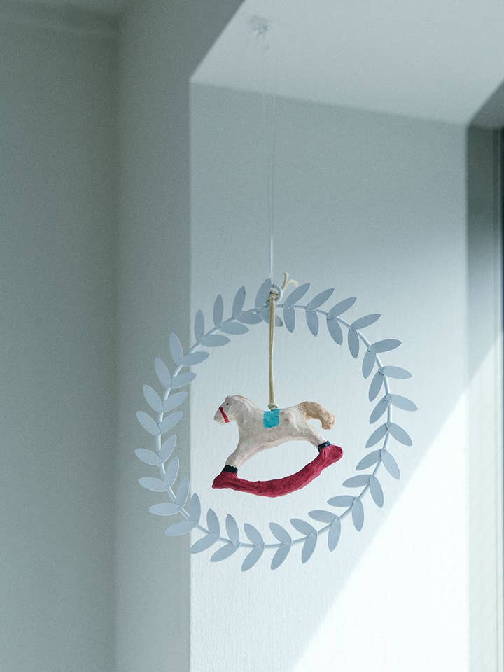 Corona Olive (L) Blanca para venta al por mayor de Fog Linen Work