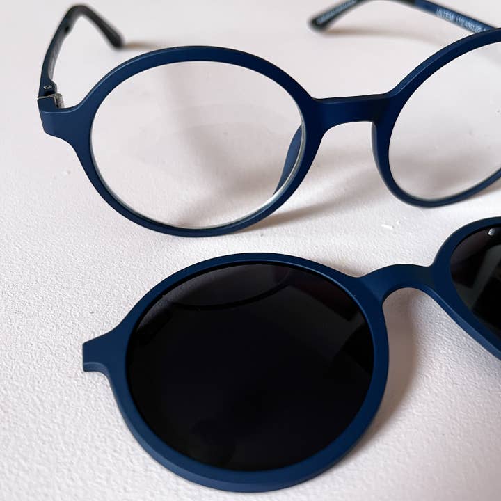 Goodordering – Großhandel Sonnenbrille – Damen – Marineblaue magnetische Brillen & Sonnenbrillen in einem +1,5 Leselinsen Goodordering5