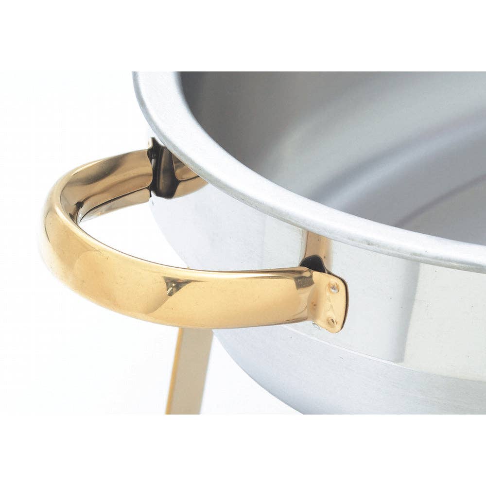 EcoQuality – Großhandel Kochtopf – Malibu Kafer, oval, 6 l, Edelstahl, goldfarbener Akzent1