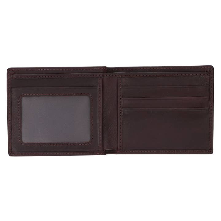Christian Art Gifts - Wholesale Wallet - Men's - Wallet Leather Brown Trust in the Lord Prov. 3:53