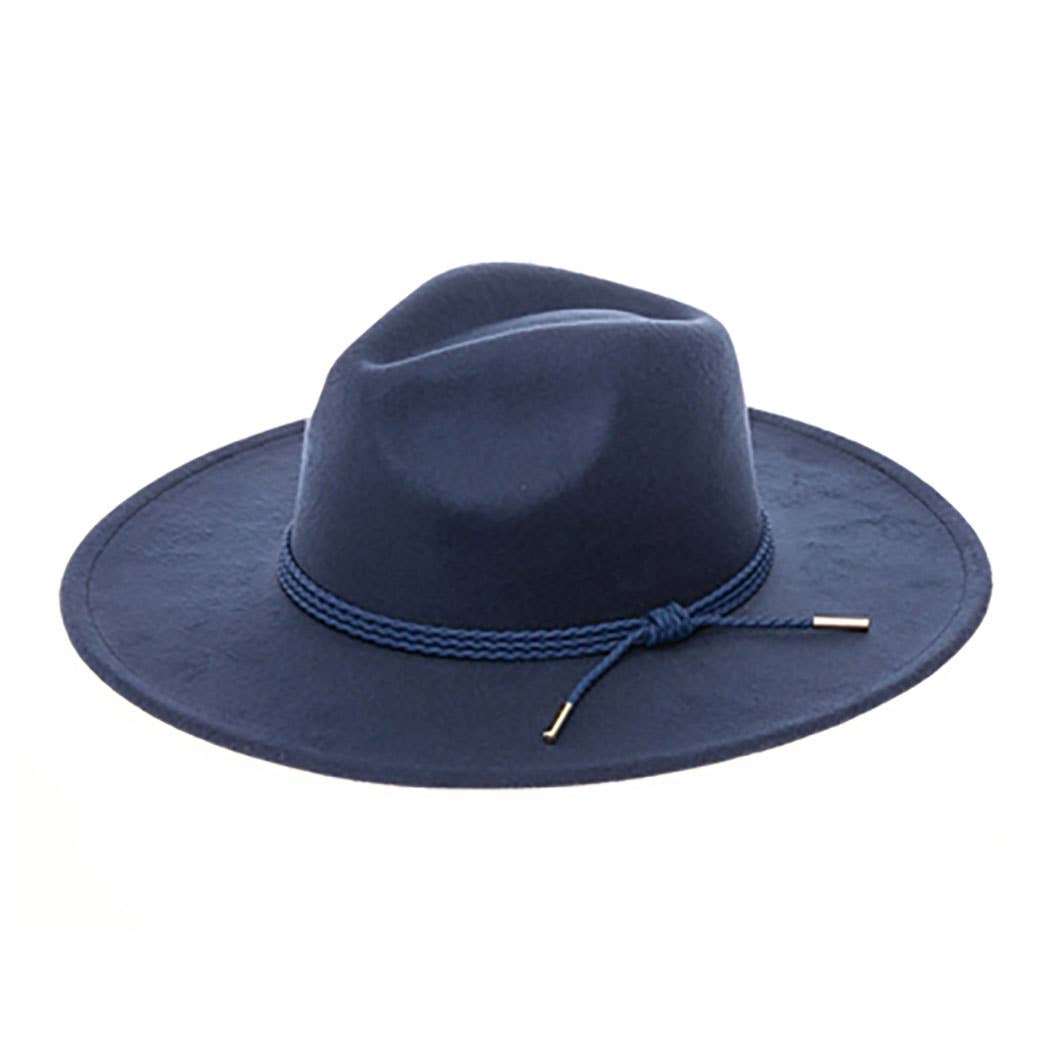 AdornWise – Fedora - Mulher por atacado – Chapéu Panamá de feltro vegano de aba plana7