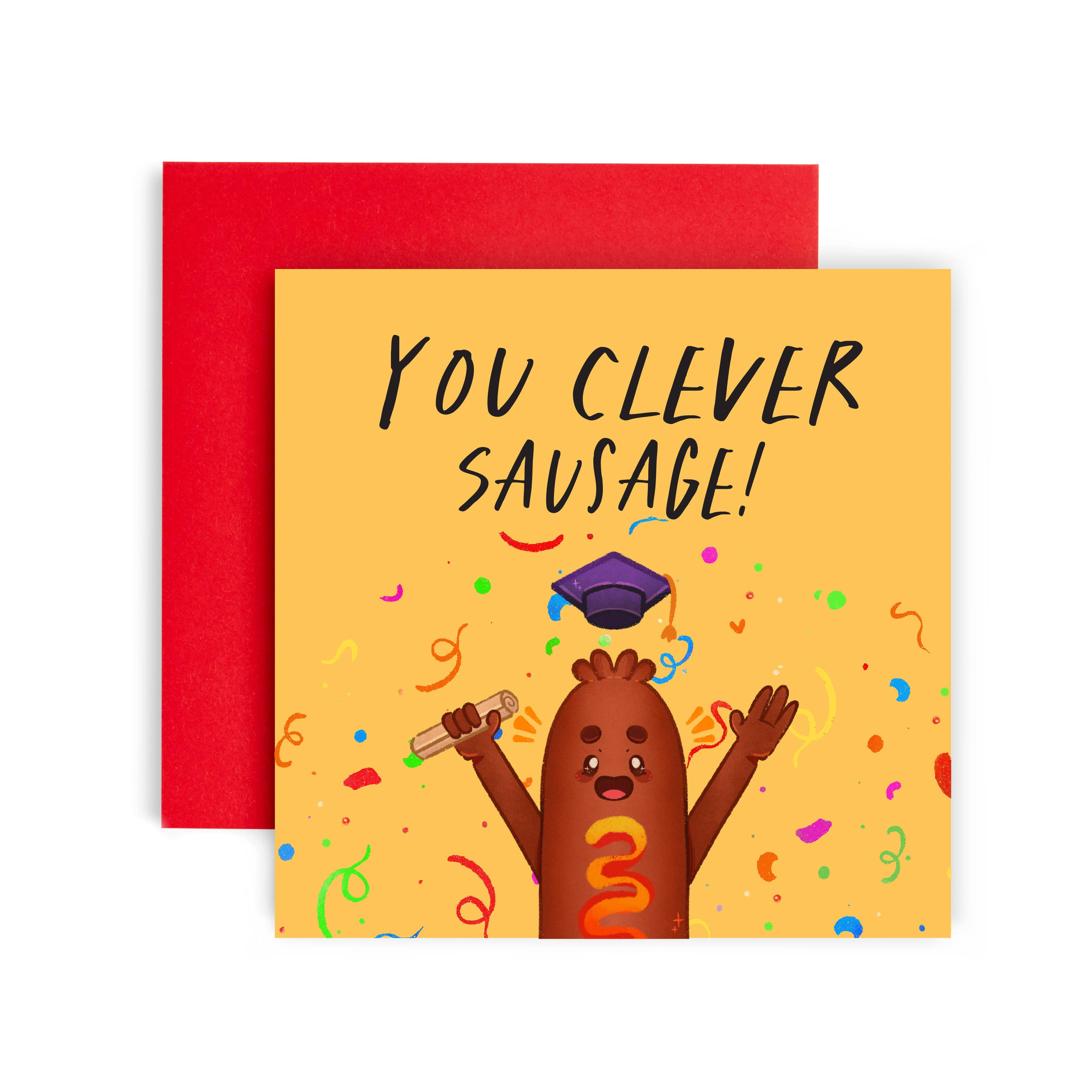 Huxters – wholesale Congratulations card – You Clever Sausage!0