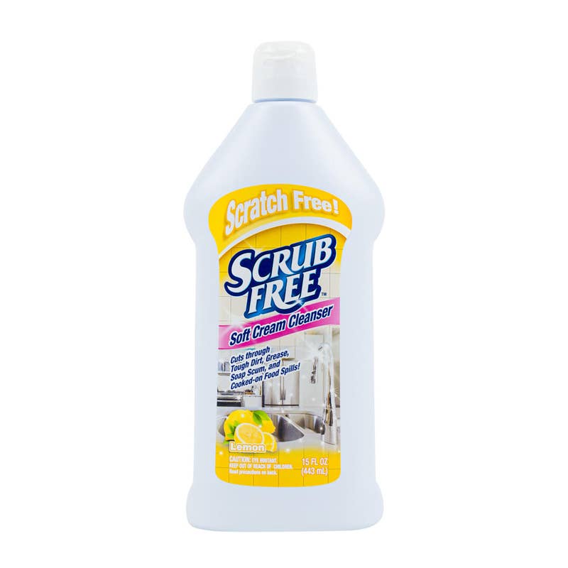 Deluxe Import Trading - Wholesale Kitchen Tool/Gadget - Scrub Free Soft Cream Cleanser - 15oz/443ml - Lemon0