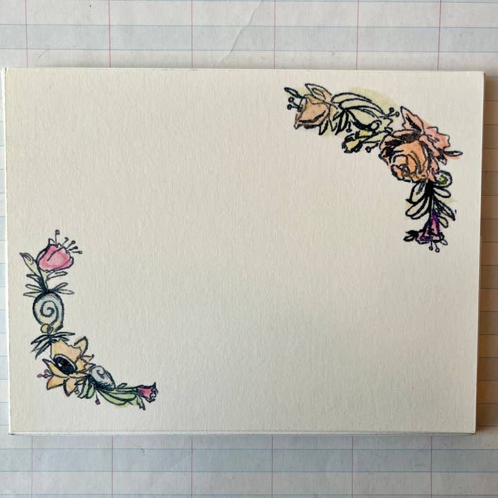 Parcel - Wholesale Stationery/Notecard Set - Watercolor Floral Stationery