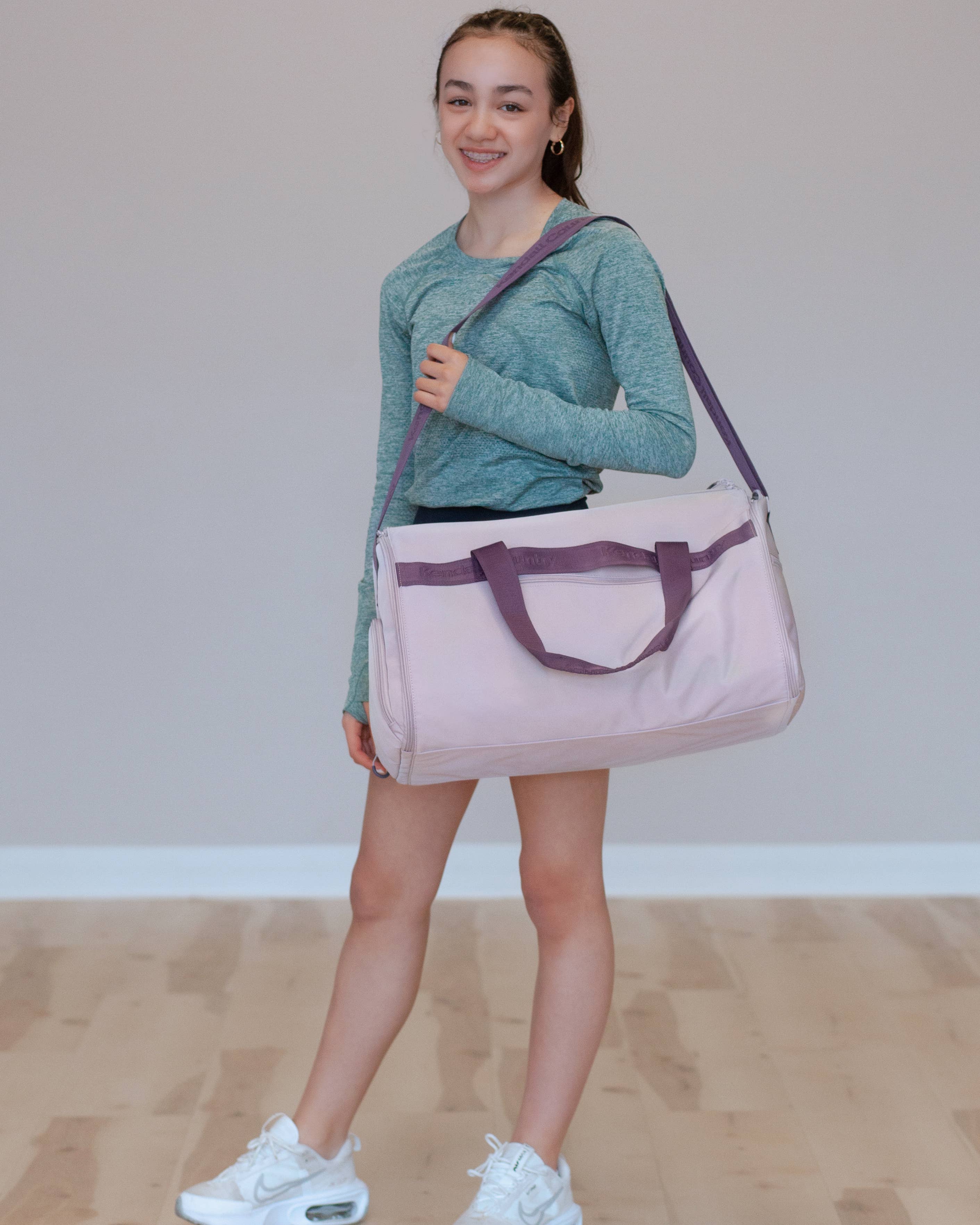 Kendall Country - Wholesale Weekender Bag - Women's - Convertible Garment Duffel - Heather Purple8