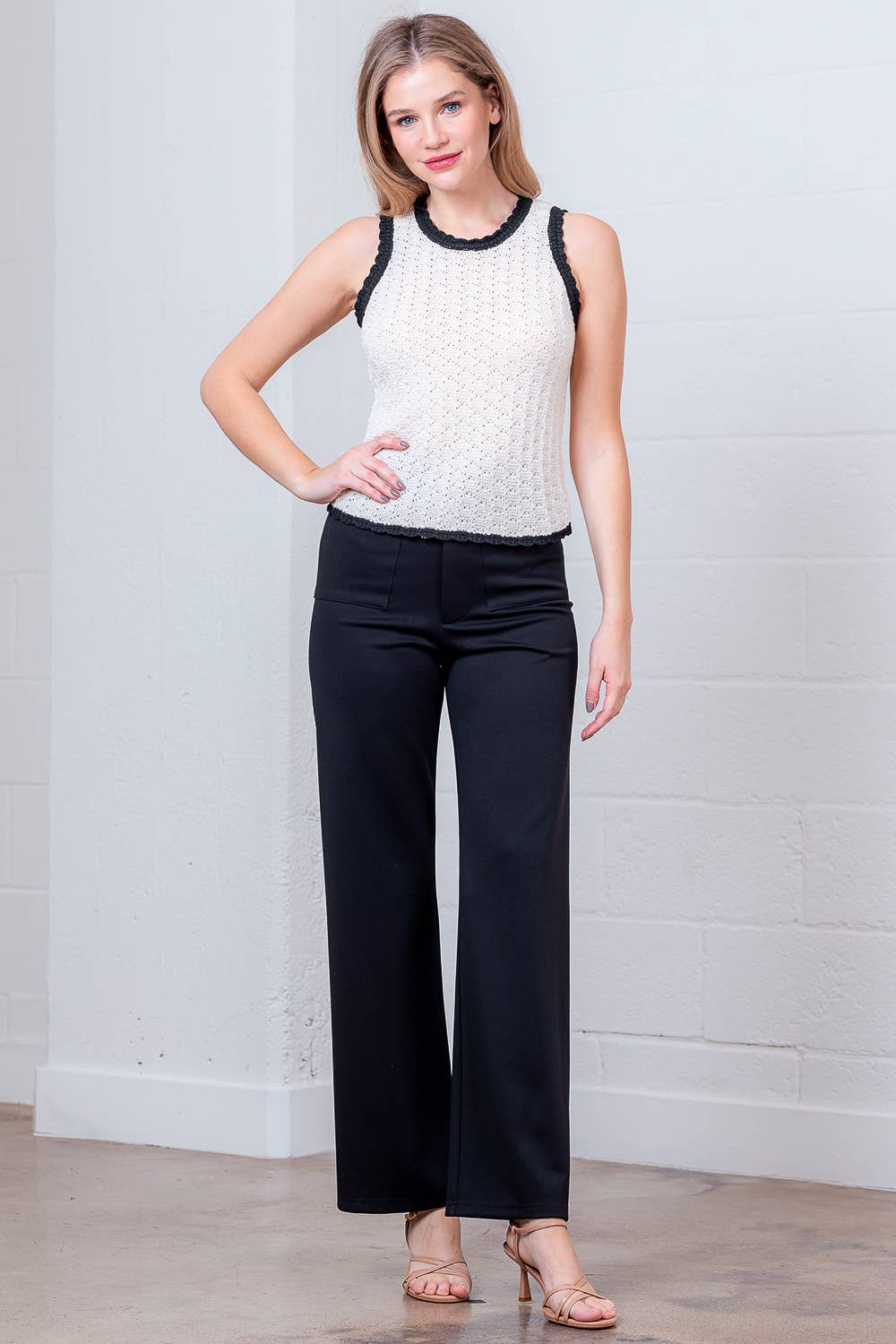 Black BP10005T-ANTRO FRONT POCKET PANT  for wholesale on Faire4