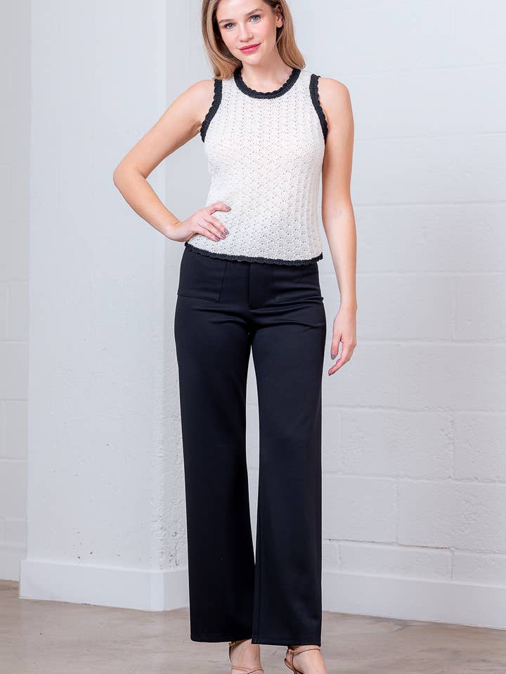 Black BP10005T-ANTRO FRONT POCKET PANT for wholesale on Faire4