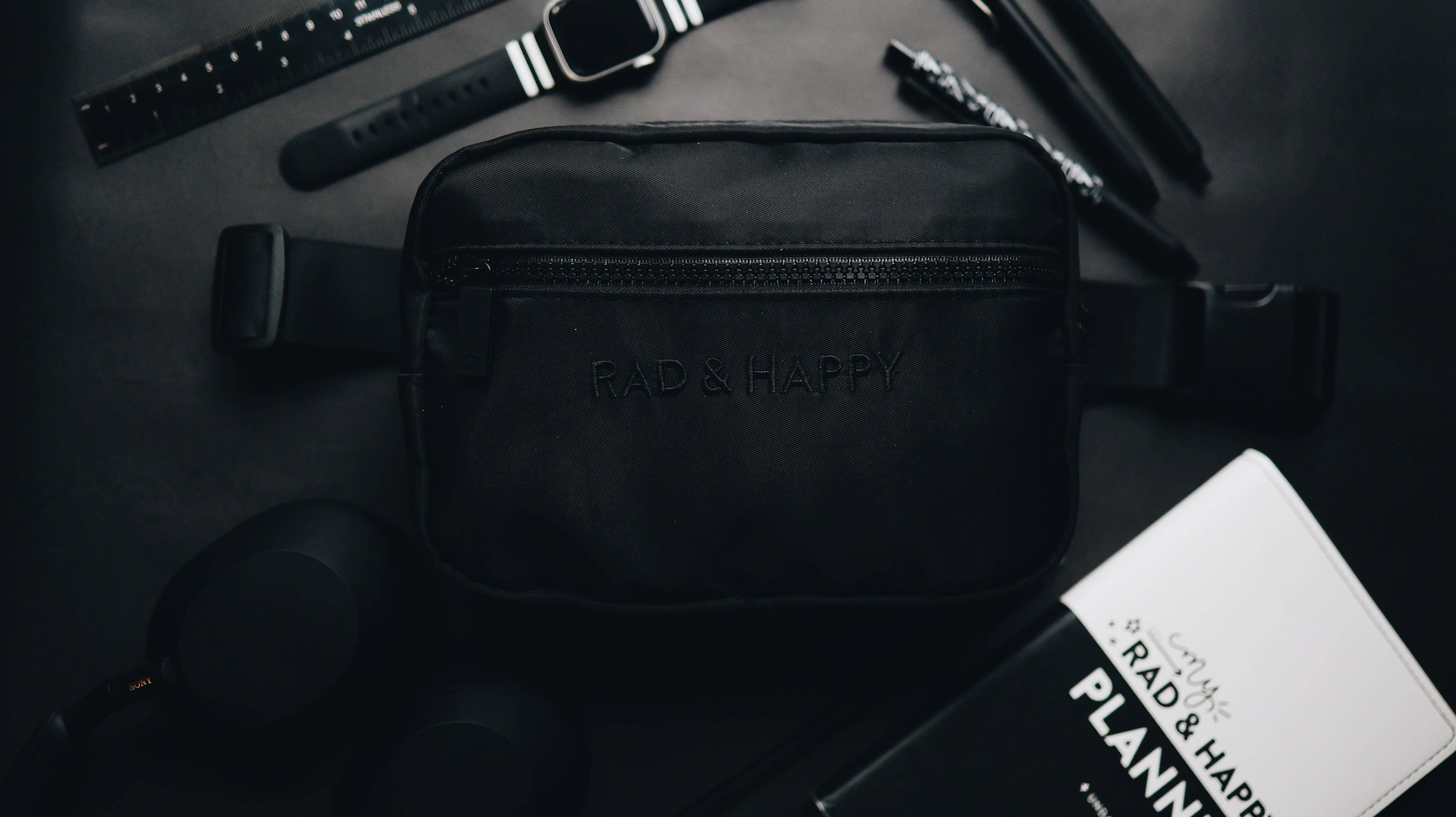 Rad & Happy - Wholesale Belt Bag - Kids - Blackout Rad Pack5