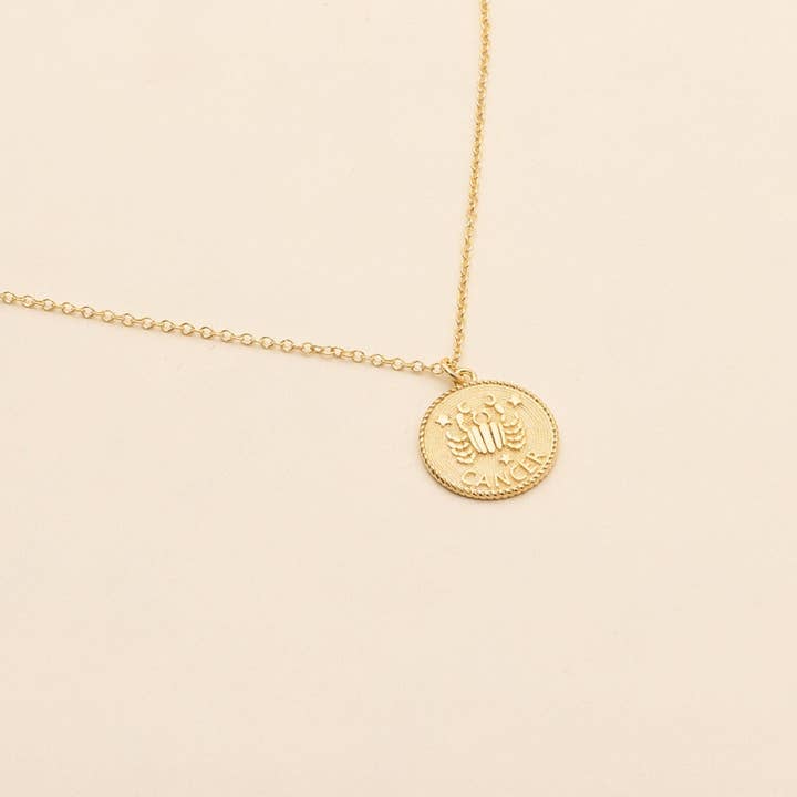 Cancer Zodiac Necklace for wholesale by Katie Dean