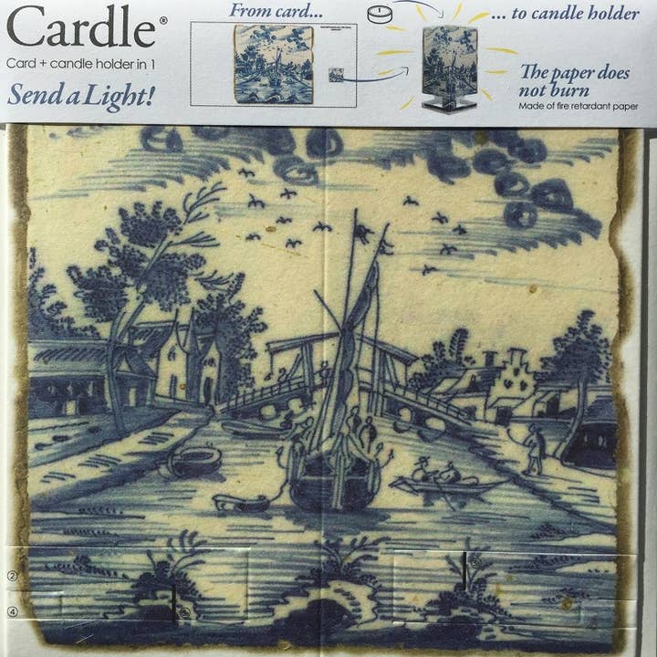 Cardle Candle Holder Lykønskningskort - sejlbåd for engroshandel hos Mayves