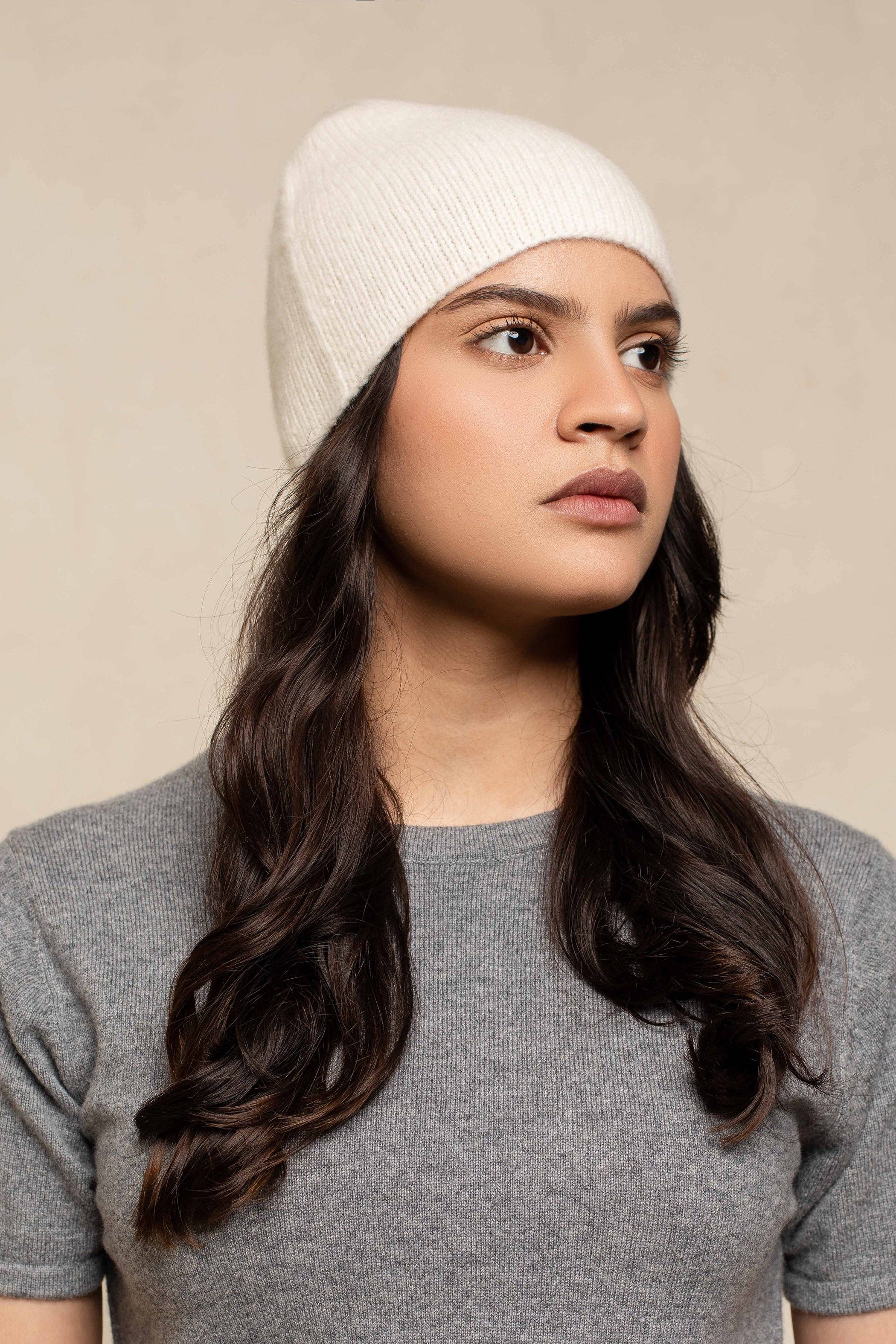 OO-TO - Vente Bonnet – femme - Bonnet Amara Unisexe en Cachemire & Soie2