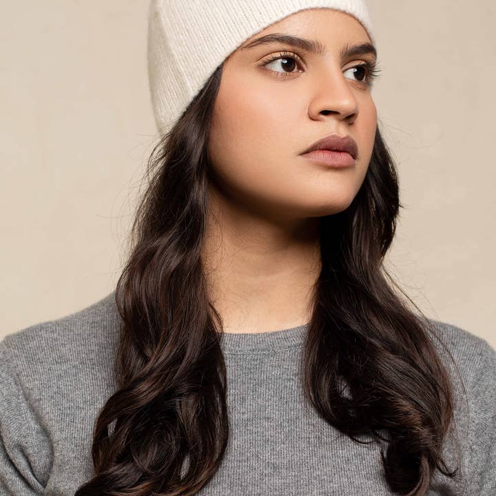 OO-TO - Vente Bonnet – femme - Bonnet Amara Unisexe en Cachemire & Soie2