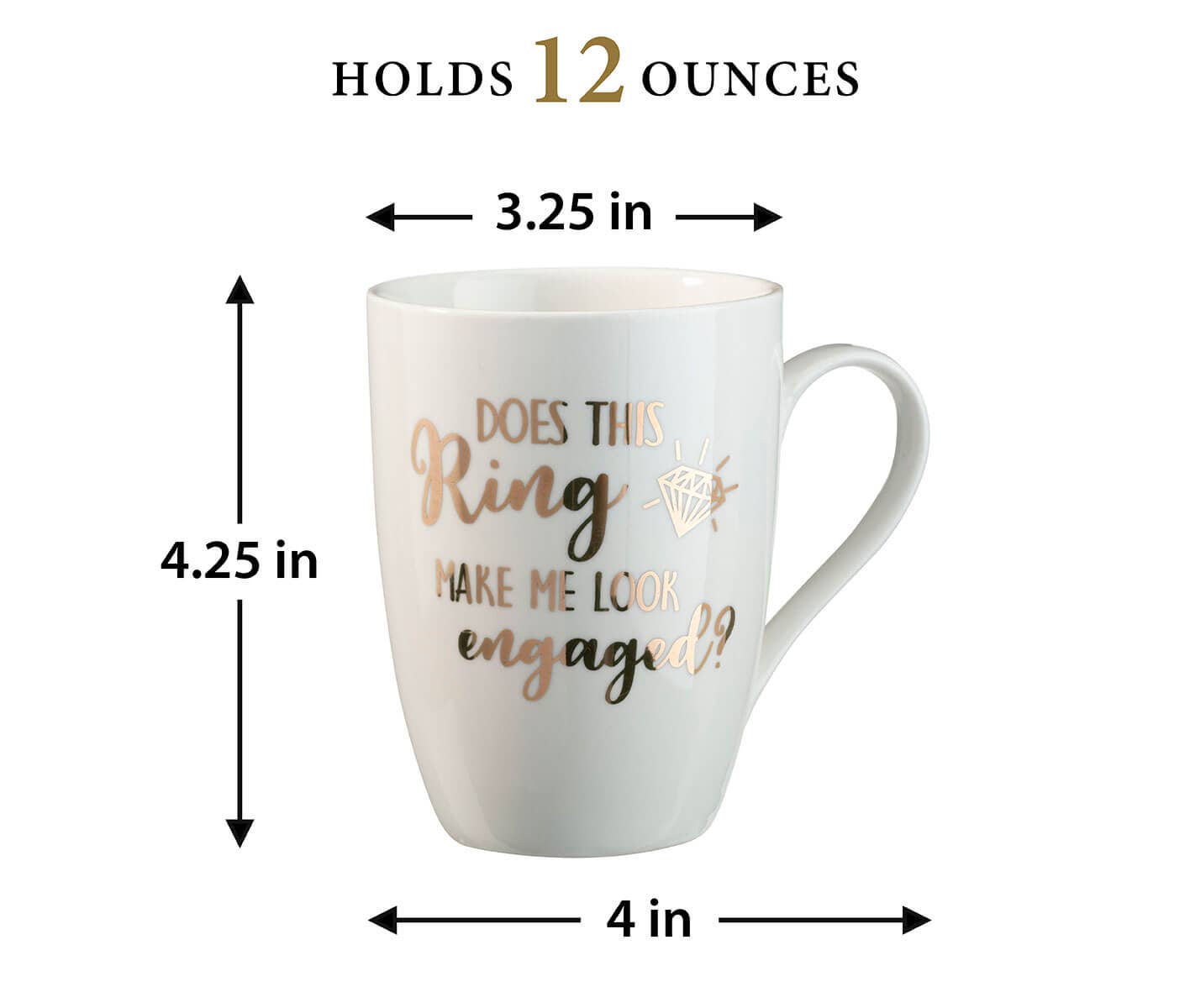 Lillian Rose - Venta al por mayor Taza - Taza de café «Des This Ring Make Me Look Engavada3