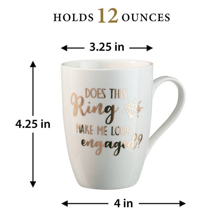 Lillian Rose - Venta al por mayor Taza - Taza de café «Des This Ring Make Me Look Engavada3