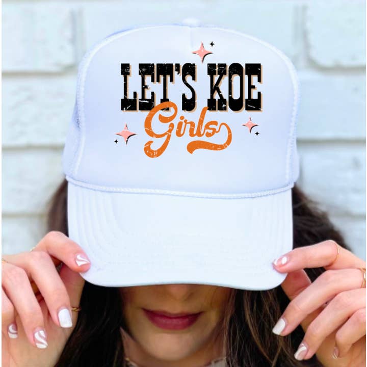 Let’s Koe Girls Trucker Hat Western Country Koe Wetzel for wholesale by Gia Gifts Boutique