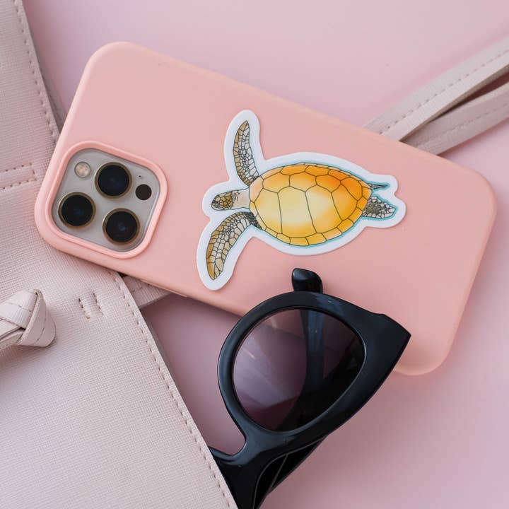 Sea Turtle Vinyl Sticker for wholesale by Rachel’s little design corner