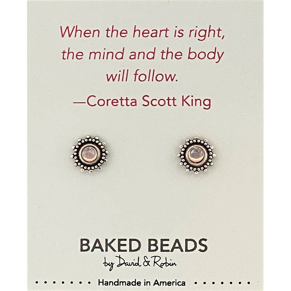 Baked Beads - Wholesale Stud/Post Earrings - Quotestone Post0