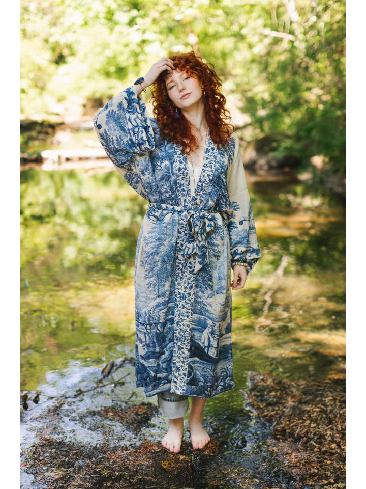Market of Stars (Worldwide) - Wholesale Kimono - Women's - Let The Light In Opera Duster Kimono Robe w/ Delft17
