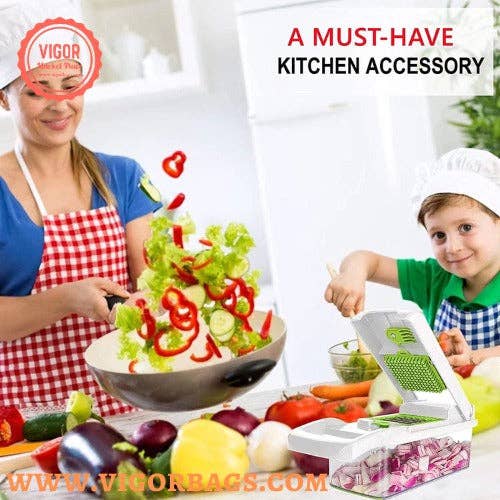VIGOR - Wholesale Kitchen Tool/Gadget - Professional Vegetable Slicer for Kitchen 12 in 11