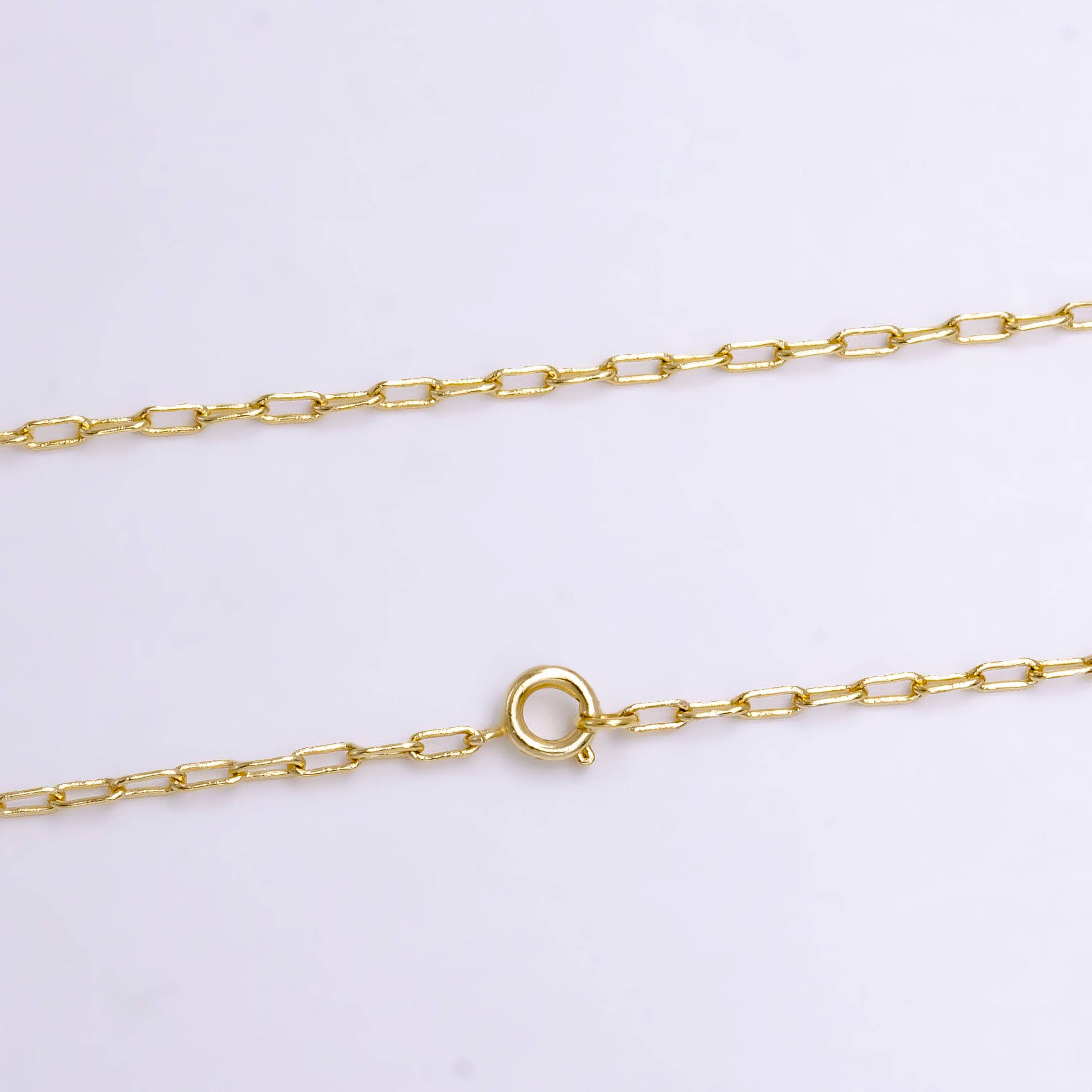 Aim Eternal - Wholesale Link & chain necklace - 14K Gold Filled Paper Clip Chain Necklace 17.8 inch Chain Mi1