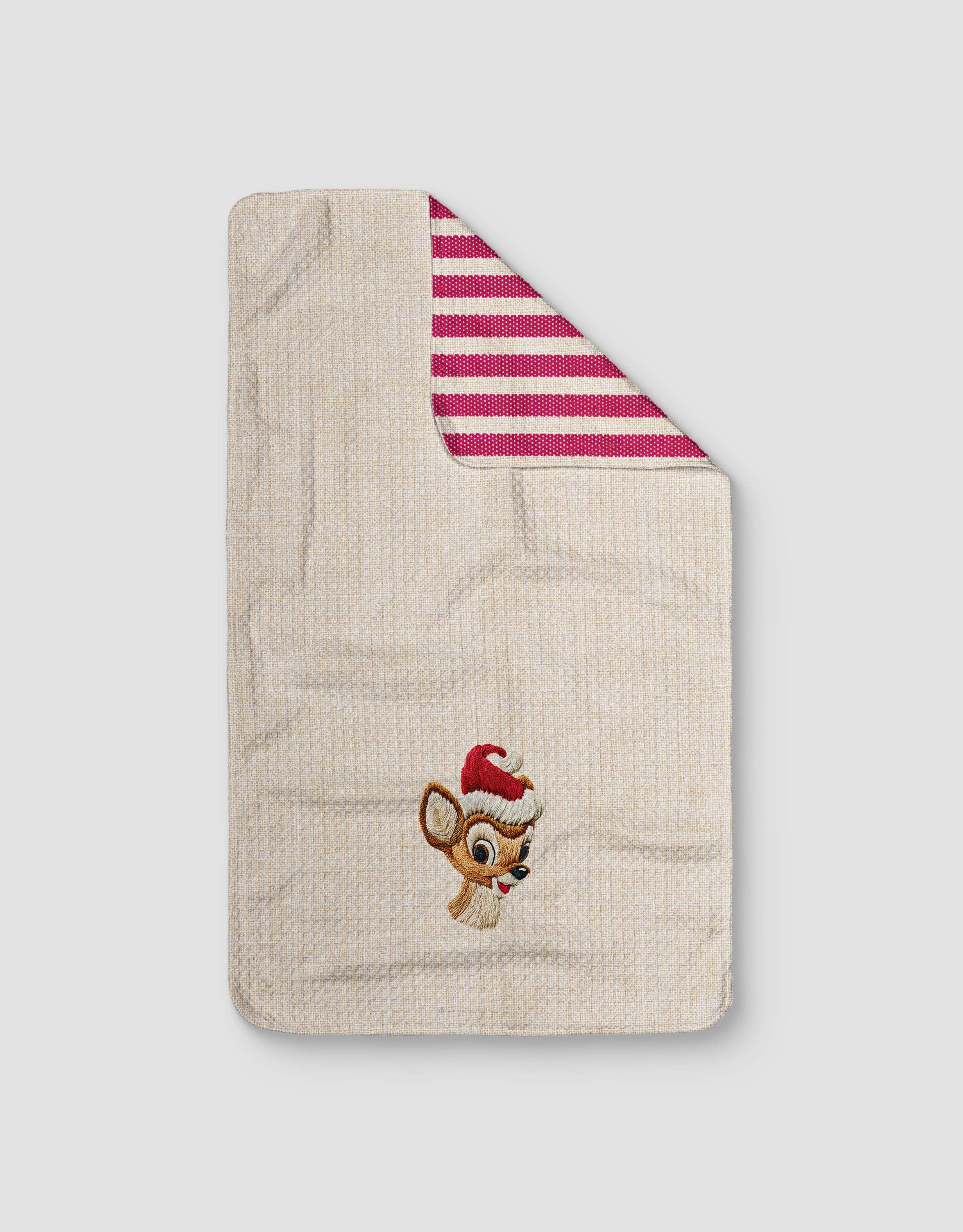 Loom Loom - Wholesale Tea Towel - Vixen Embroidery 2 Reversible