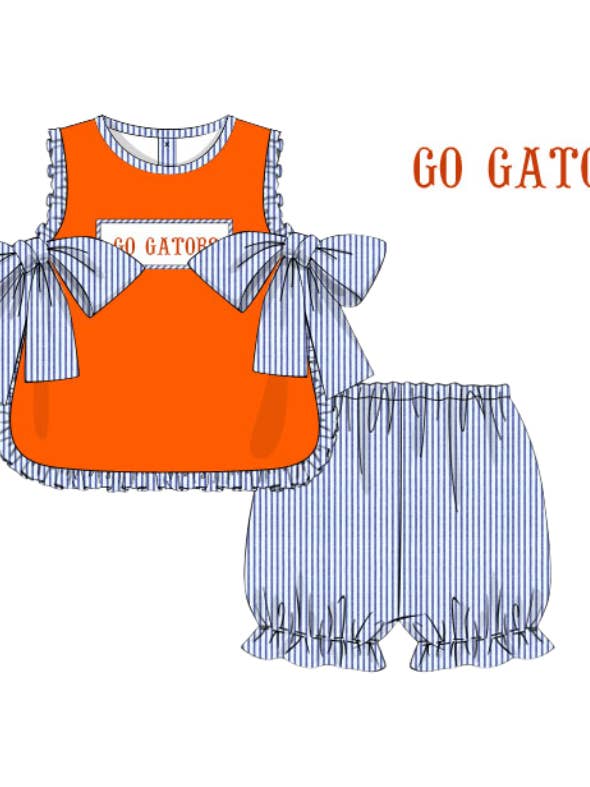 GO GATORS APRON SET for wholesale by Beck & Gray