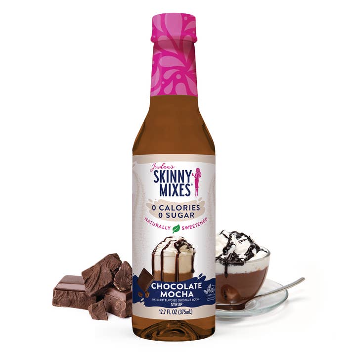Naturally Sweetened Chocolate Mocha Syrup - 375ml for wholesale by Jordan's Skinny Mixes