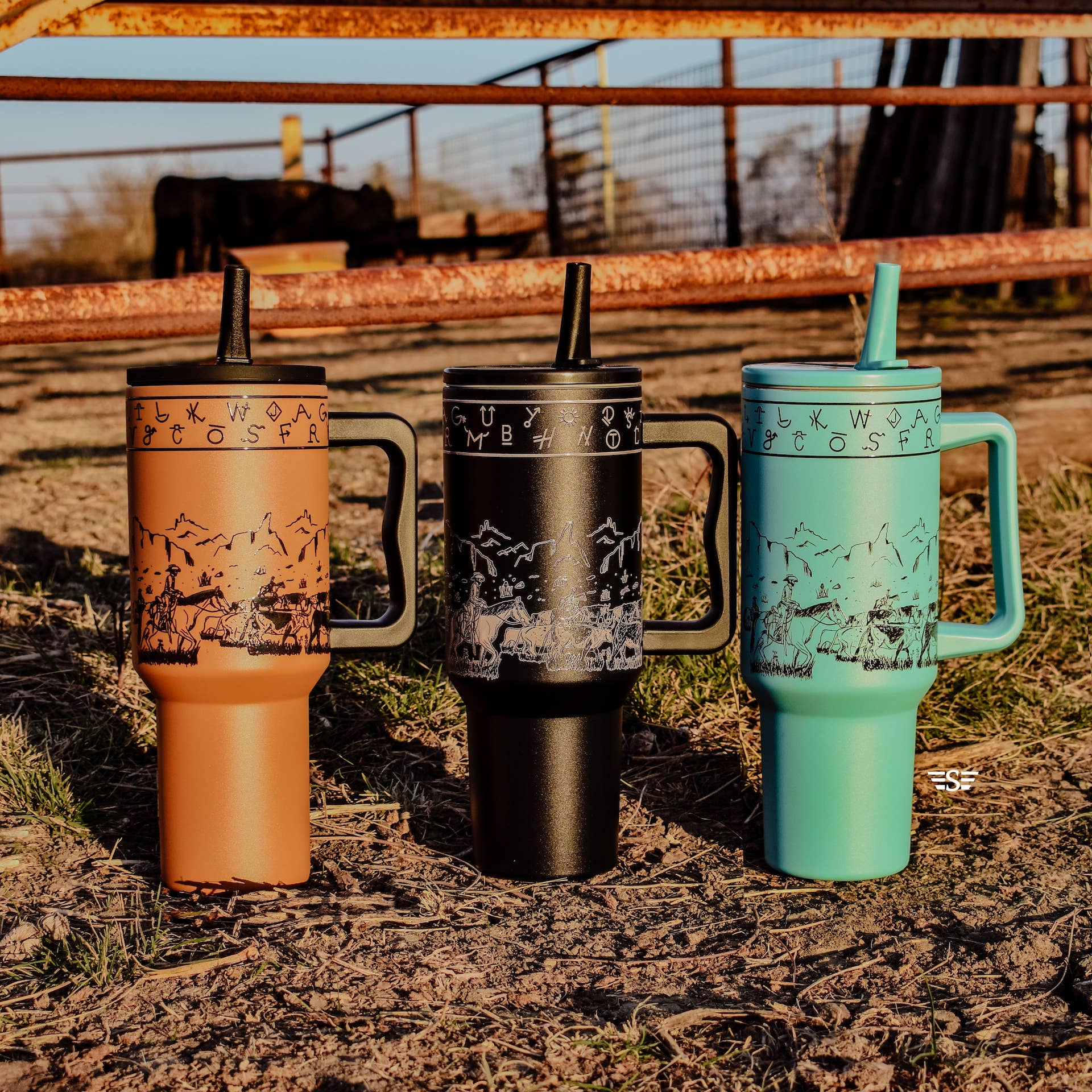 Flying S Company - Wholesale Insulated Mug/Tumbler - Cattle Drive 40oz Tumbler4