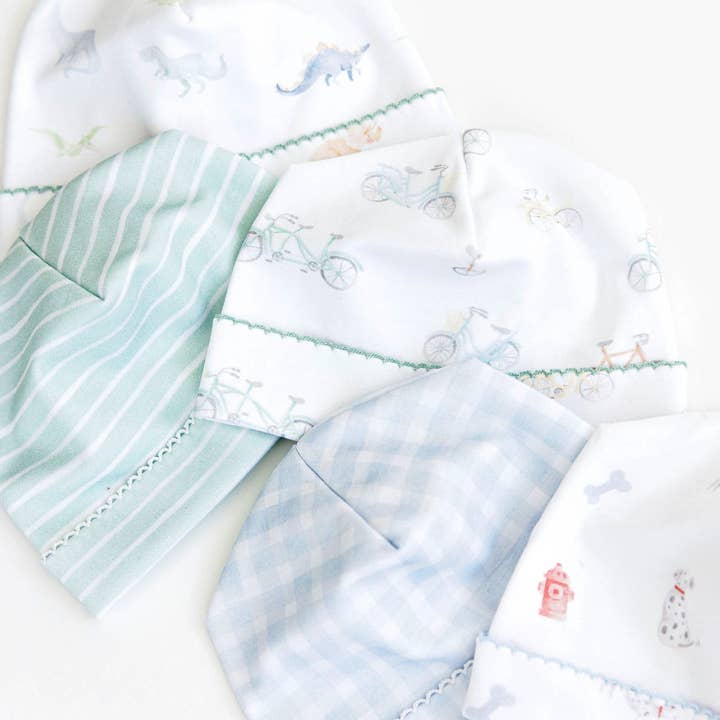 Lavender Bow - Wholesale Newborn/Knit Hat - Baby - Sage Stripe Hat