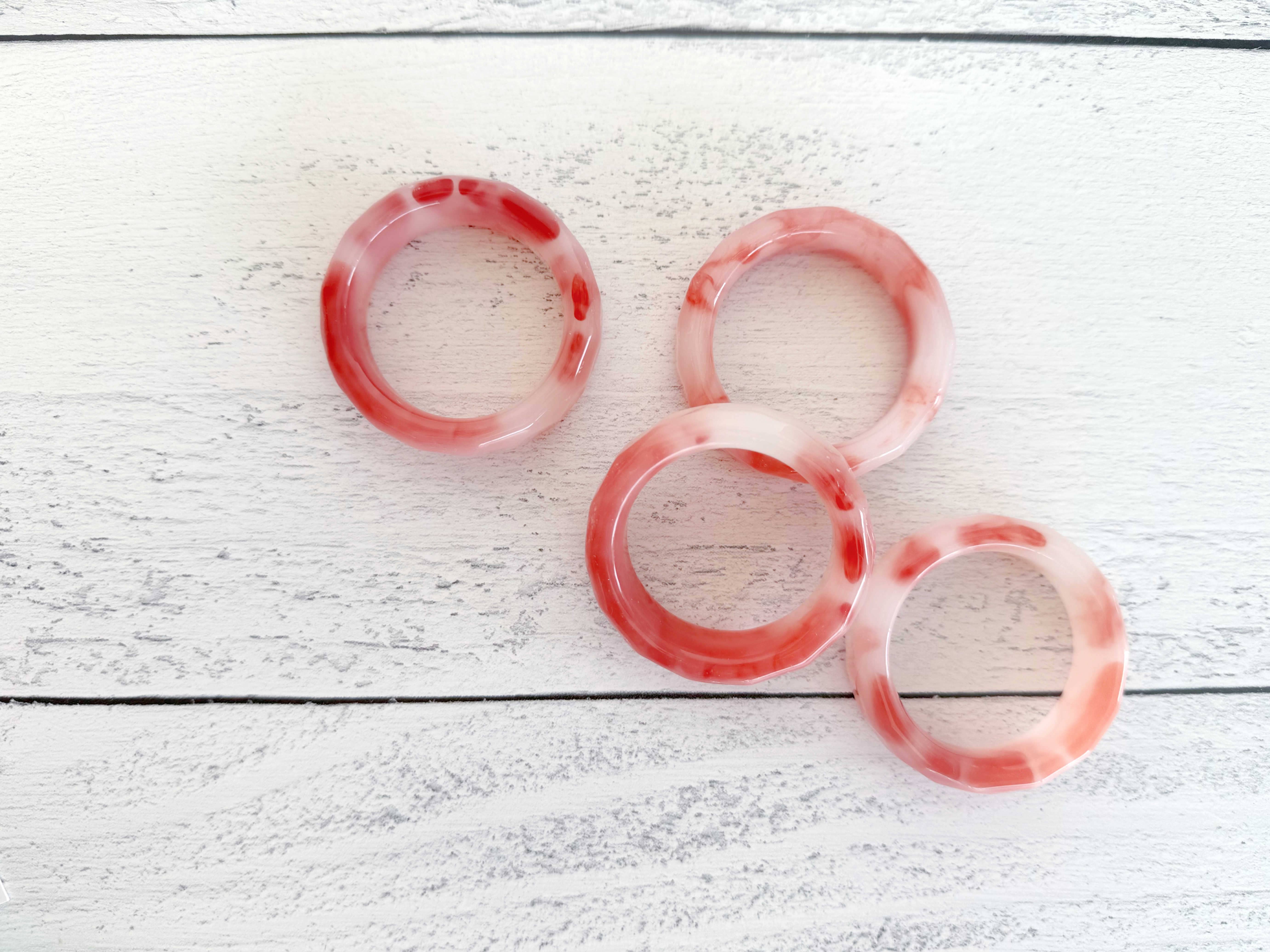 Dot and Army - Wholesale Napkin Ring - Sherbet Napkin Rings, set of four5