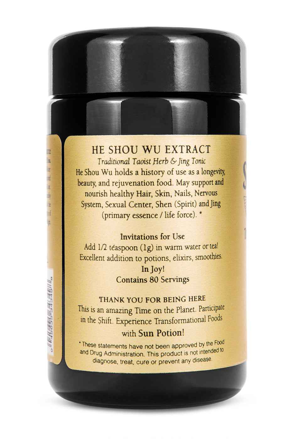 Sun Potion - Wholesale Protein/Superfood Powder - He Shou Wu (Wildcrafted)4