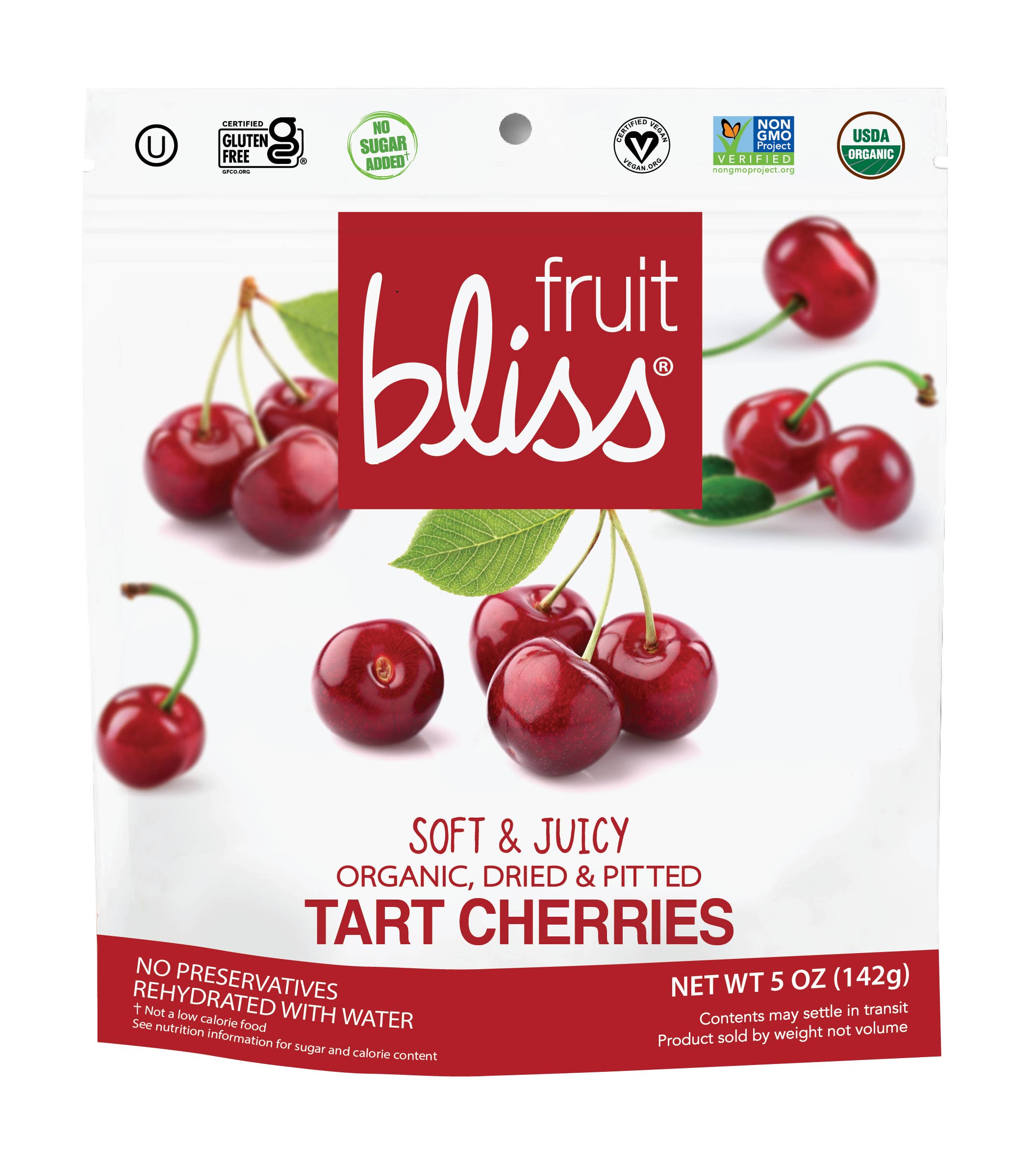 Fruit Bliss - Wholesale Dried/Dehydrated Fruit - Organic Soft & Juicy Tart Cherries