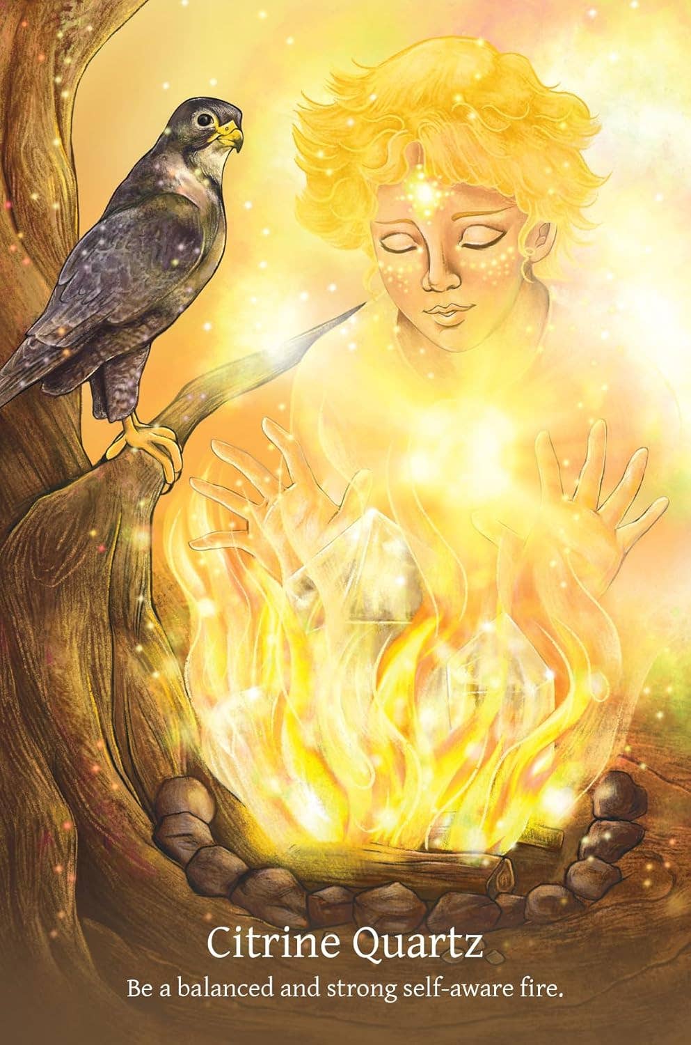 Cardshouse – wholesale Tarot-kort – Shamanic Crystals oraclekort blå ängel6