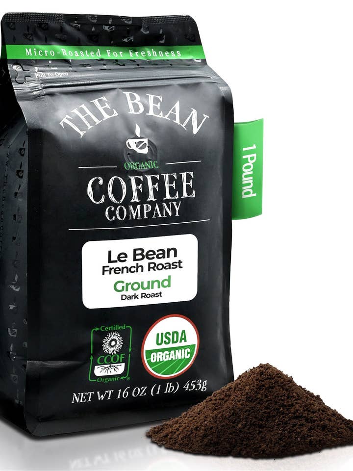 Organic Le Bean ~ Dark French Roast Coffee for wholesale by The Bean Coffee Company