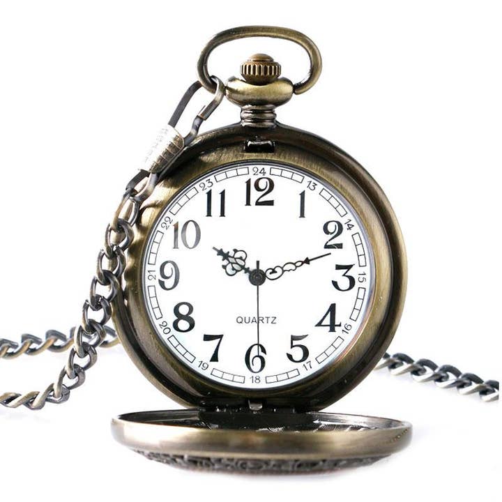 WoodWristCo - Wholesale Wrist Watch - Men's - Antique Pocket Watch Wooden Luxury
