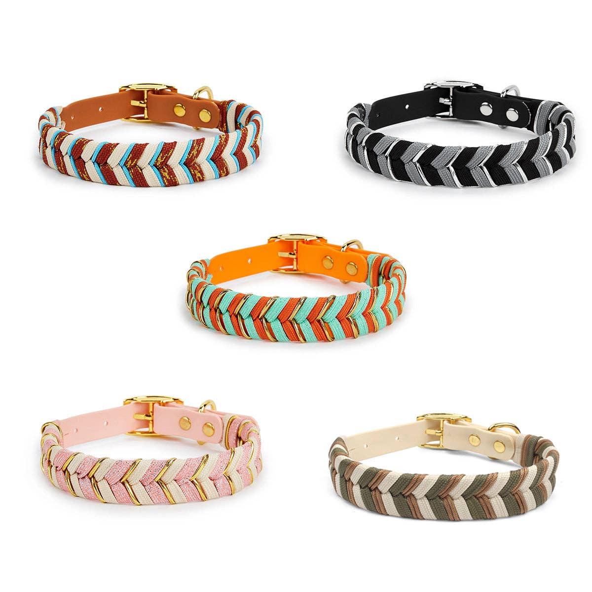 Cheerhunting - Wholesale Pet Collar - Dog - Loofie - Colorful  Waterproof Woven Dog Collar6