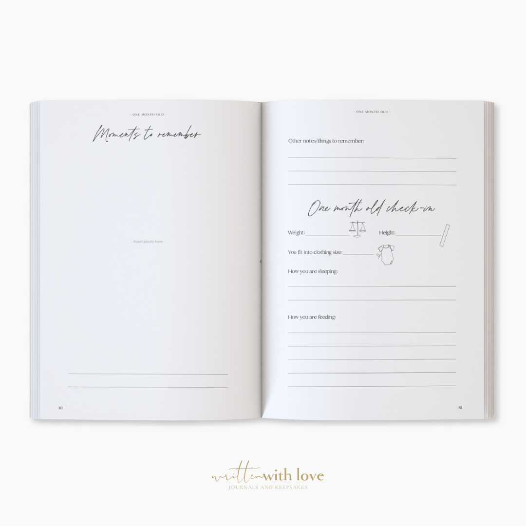 Written With Love – wholesale Memory book – Child & baby – Baby Memory Book with Keepsake Box - Classic White13