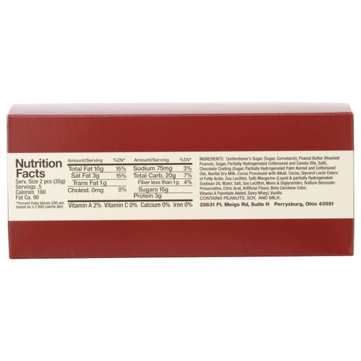 Marsha's Buckeyes - Wholesale Chocolate Covered Sweets - Case of 60, Individually Wrapped Buckeye Sweets5